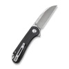 Civivi Elementum Wharncliffe Black Canvas Micarta Folding Knife, Satin Nitro-V (C18062AF-3)