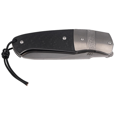 Viper Novis Carbon Fiber / Ti Bolster Folding Knife, Satin by Silvestrelli (V5974FC)