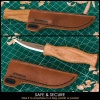Carving knife with leather scabbard - BeaverCraft C4S
