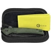 Civivi Tranquil Green Canvas Micarta Folding Knife, Black Hand Rubbed Damascus (C23027-DS1)