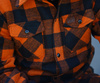 Longhorn Lumberjack flannel shirt - Orange