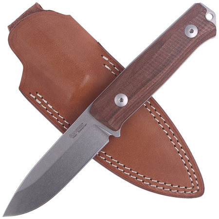 LionSteel Bushcraft Santos Wood / Stone Washed knife (B40 ST)