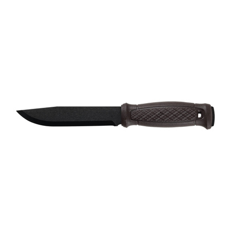 Morakniv - Garberg Grand Black Blade (C) brown knife with leather scabbard