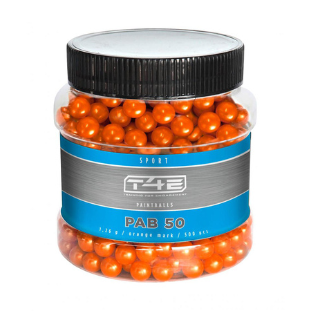 T4E Sport PAB caliber paintballs. .50,500 pcs. orange