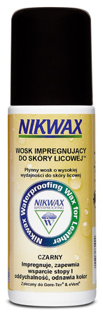 Nikwax - Wax impregnant for grain leather - Liquid - Black - 100 ml - sponge