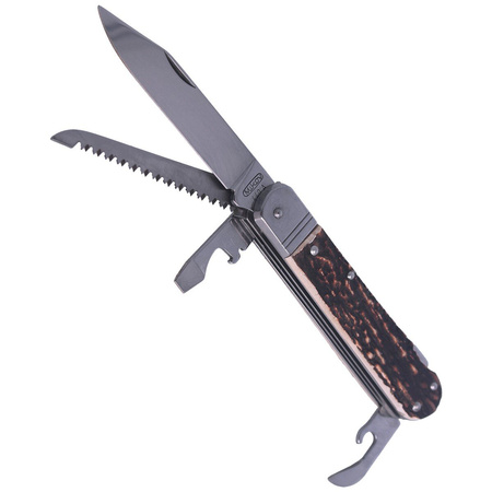 Mikov Fixir Imit folding hunting knife. Dear Stag 4 blade (232-XH-4 KP)