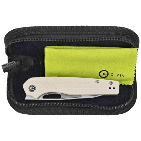Civivi Guile Ivory G10 Folding Knife, Satin 14C28N by Shawn Ashmore (C24062B-3)
