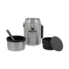 Stanley ADVENTURE 0.53L- silver dinner thermos with cutlery 