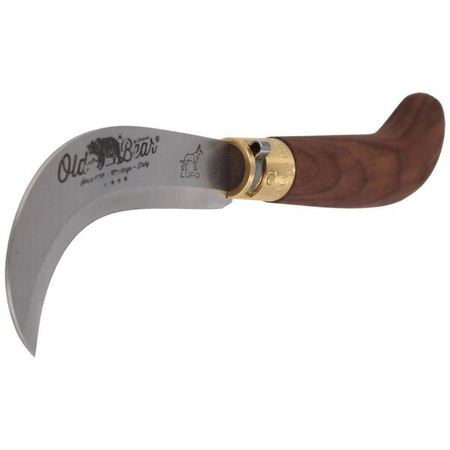 Old Bear Pruning Walnut 220mm knife (9747/21_LN)