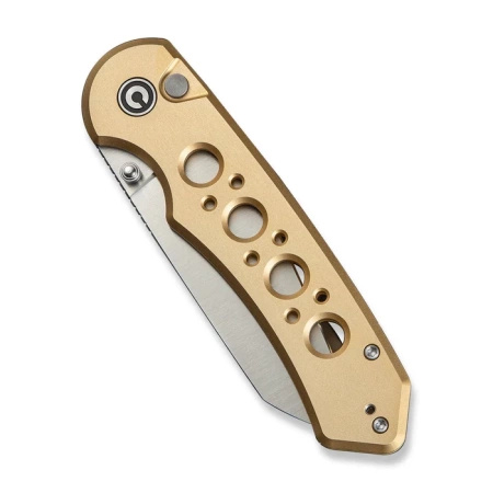 Civivi Pragma Prime Champagne Aluminum Folding Knife, Satin 14C28N (C24067-3)