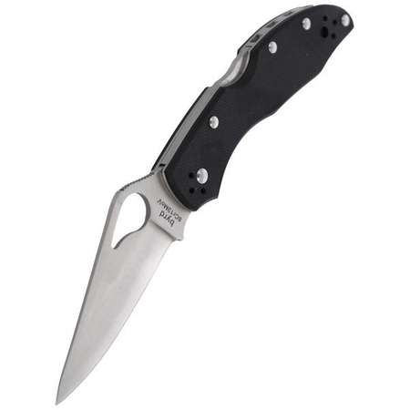 Spyderco Byrd Meadowlark 2 G-10 Black Plain Folding Knife (BY04GP2)