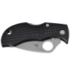 Spyderco Manbug Leaf Black Lightweight FRN Folding Knife, Satin Plain VG-10 by Sal Glesser (MBKLFP)