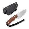 CIVIVI Gander Guibourtia Wood knife, Satin 14C28N by Matt Gentry (C24058B-3)