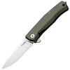 LionSteel Myto Green Aluminum Folding Knife, Stonewashed (MT01A GS)