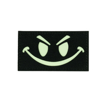 101INC - Luminous patch - Laser Cut Patch Evil Smiley glow in the dark