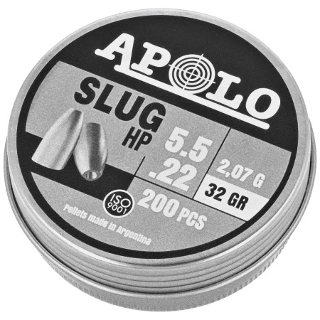 Apolo Slug HP 32 5.5 mm shotgun shell, 200 rounds. 2.07g/32.0gr (19313)