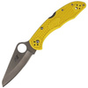 Spyderco Salt 2 FRN Yellow Plain Folding Knife - C88PYL2