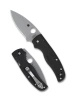 Spyderco Shaman Lightweight Black FRN, Satin CTS BD1N Folding Knife by Sal Glesser (C229PBK)