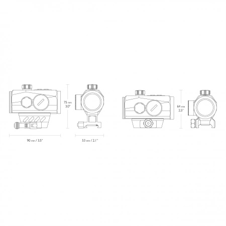 Hawke Endurance RD 1x30 Weaver 3 MOA Dot collimator