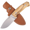 LionSteel Bushcraft Olive Wood knife, Satin Blade (M3 UL)