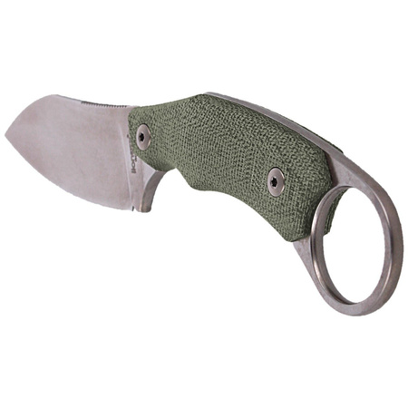 LionSteel H1 Karambit Canvas Green, Stone Washed Blade (H1 CVG) Knife