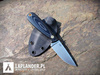 Brisa Necker 70 F knife - Black Micarta - Kydex scabbard