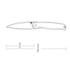 Ruike folding knife P661-B black