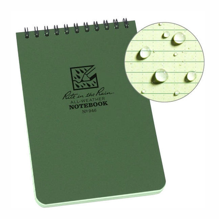 Rite in the Rain - Waterproof Notes - 4x6 - 946 - Olive