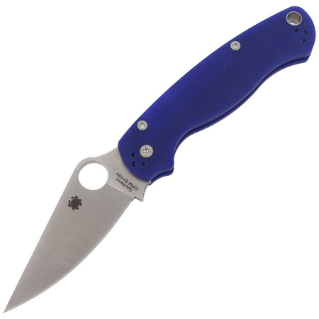 Spyderco Para Military 2 G-10 Midnight Blue CPM S110V Folding Knife - C81GPDBL2