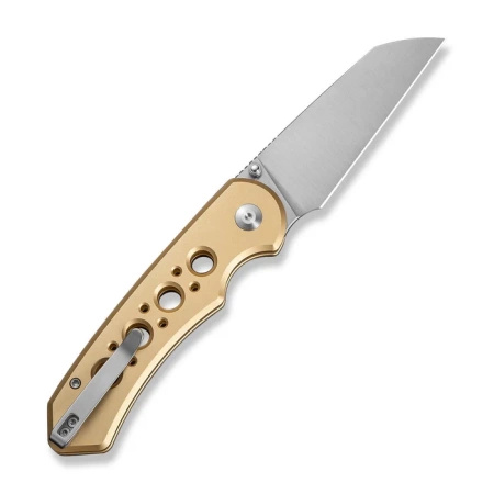 Civivi Pragma Prime Champagne Aluminum Folding Knife, Satin 14C28N (C24067-3)