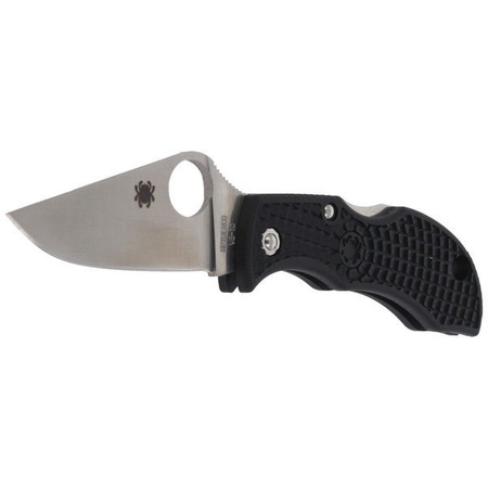 Spyderco Manbug Lightweight Black Plain Folding Knife - MBKP