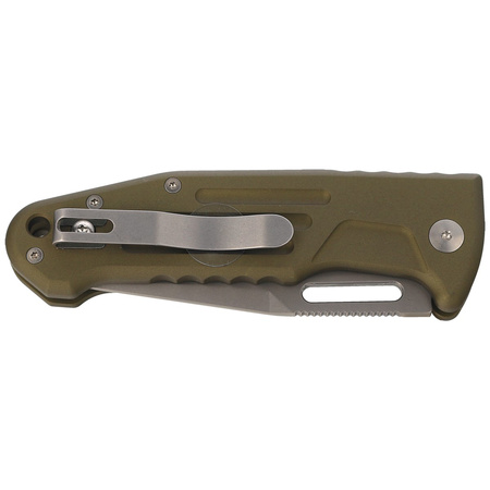 FOX New Smarty OD Green Aluminum, Stonewashed N690Co by Stefano De Lorenzii (FX-503 ALOD) knife