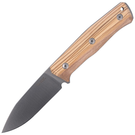 LionSteel Bushcraft Olive Wood / Satin Blade knife (B35 UL)