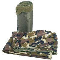 Fleece blanket with cover - Mil-Tec Fleece Blanket - Olive