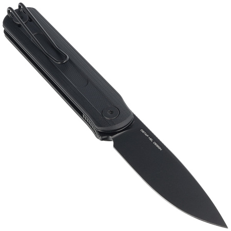 Civivi Foldis Black G10 knife, Black Stonewashed Nitro-V by Ostap Hel (C21044-3)