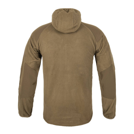 Helikon Alpha Hoodie Grid Fleece Sweatshirt - Olive Green