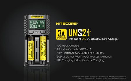 Battery charger - Nitecore UMS2