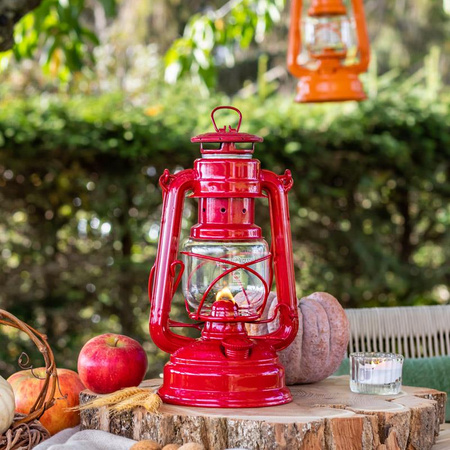 Oil lamp - Feuerhand Hurricane Lantern 276 - Red