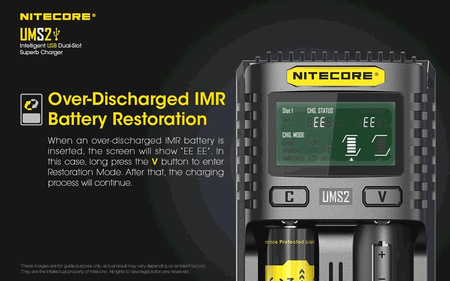 Battery charger - Nitecore UMS2