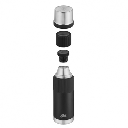 Esbit - Esbit Sculptor Vacuum Flask with Sleeve 1L Thermos - Black