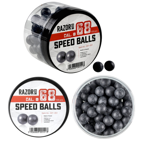 RazorGun - 68 cal. rubber bullets. .68 / 100 pcs. for Umarex T4E HDS and SG-68