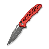 Civivi Anaaki Knife Red Aluminium, Damascus (C24039-DS1)