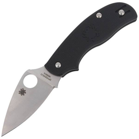 Spyderco Urban Lightweight Black Plain Folding Knife - C127PBK