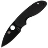 Spyderco Efficient G-10 Black / Black Blade Plain Folding Knife - C216GPBBK