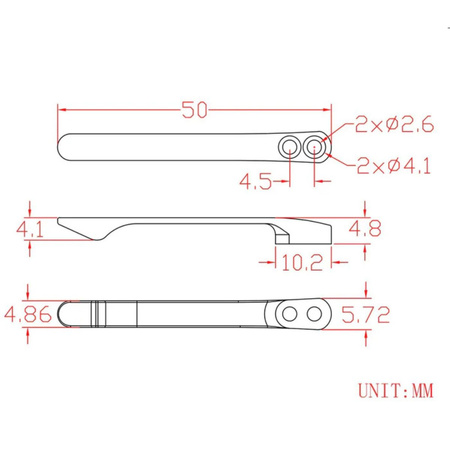 Civivi Gray Titanium Pocket Clip and Screw Set for WE, Civivi (T003C)