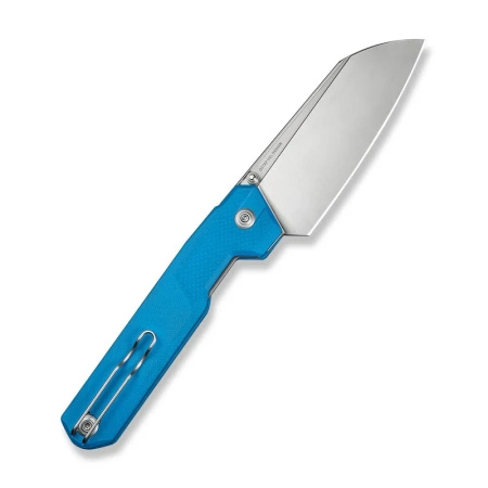 Civivi Hid Blue G10 Folding Knife, Satin 14C28N by Ostap Hel (C23008-5)