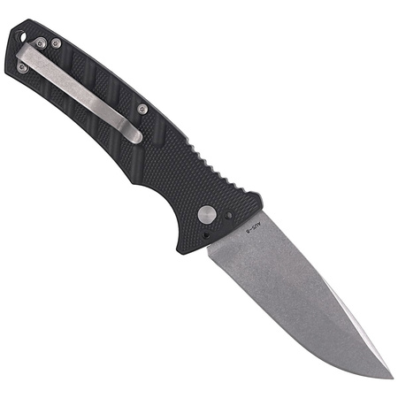 Böker Plus - Strike Drop Point Knife Black Aluminum, Stonewashed (01BO400)