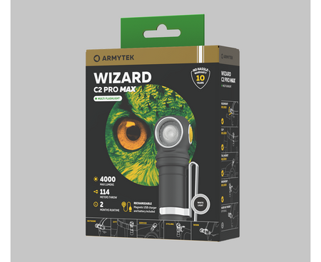 Armytek Wizard C2 Pro Max Olive White Flashlight