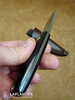 Brisa Necker 70 F knife - Black Micarta - Leather scabbard