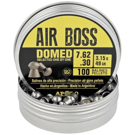 Apolo - Air Boss Domed 7.62 mm shotgun shell, 100 rounds. 3.15g/49.0gr (30201)